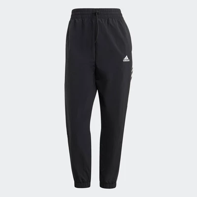adidas Phong cách sống Quần 7/8 Dệt 3 Sọc Essentials Nữ Đen HT3398