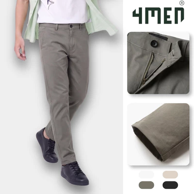 Quần Kaki Trơn Túi 2 Cơi Form Slimfit QK034 Form Slimfit Tôn Dáng, Vải Mềm Mại, Trẻ Trung, Thanh Lịch