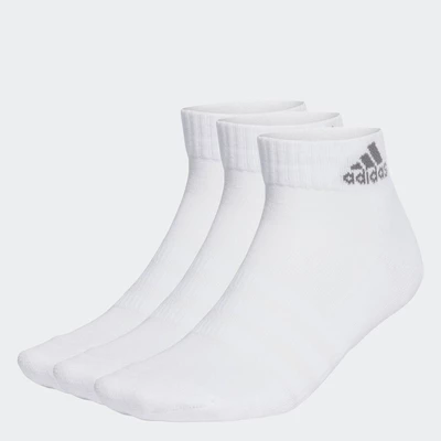 adidas Phong cách sống & Bóng rổ Bộ 3 Đôi Tất Cổ Chân Có Đệm Sportswear Unisex trắng IA3946