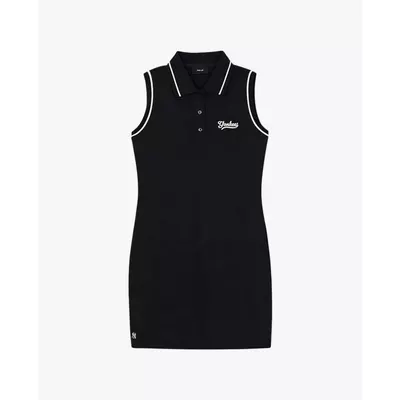 MLB - Đầm sát nách mini cổ bẻ phối viền_3FOPV0263-50BKS