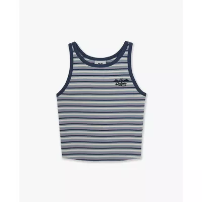 MLB - Áo ba lỗ nữ kẻ sọc phom croptop_3FTOV0463-07SBL