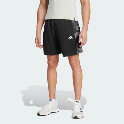 adidas Gym & Training Quần Short Tập Luyện Rằn Ri Train Essentials Nam Đen IS6148
