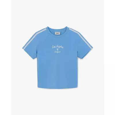 MLB - Áo croptop nữ tay ngắn phối viền Varsity_3FTSV5463-07SBP