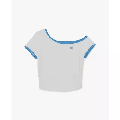 MLB - Áo trễ vai nữ tay ngắn Color_3FTSB7063-50WHS