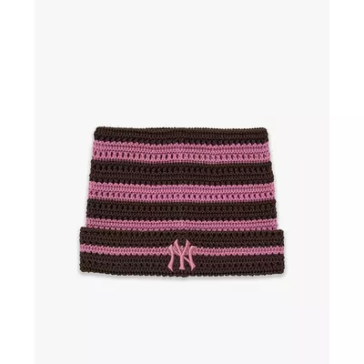 MLB - Nón len unisex tai mèo kẻ sọc Summer_3ABNB0363-50BRD