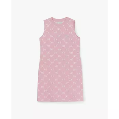 MLB - Đầm sát nách mini cổ tròn họa tiết monogram_3FOPM0553-50PKM