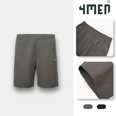 Quần Short Thể Thao 6inch Thêu logo 4m Form Relax QS082 Mềm Mại, Thoải Mái Vận Động