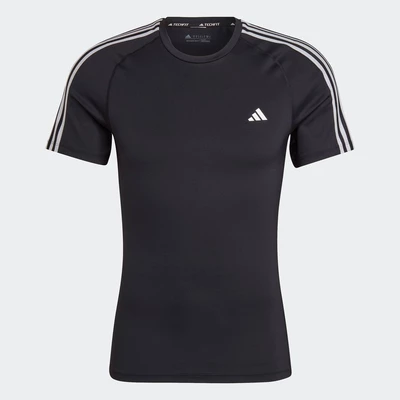 adidas Gym & Training Áo Thun Tập Luyện 3 Sọc Techfit Nam Đen HD3525