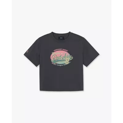 MLB - Áo croptop nữ cổ tròn tay ngắn Vintage Graphic_3FTSX0663-43CGD