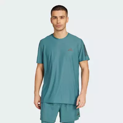 adidas Chạy Áo Thun Own the Run Nam màu xanh lá JW9799