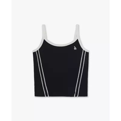 MLB - Áo hai dây nữ cổ tròn phối sọc Varsity_3FTOV6263-07BKS