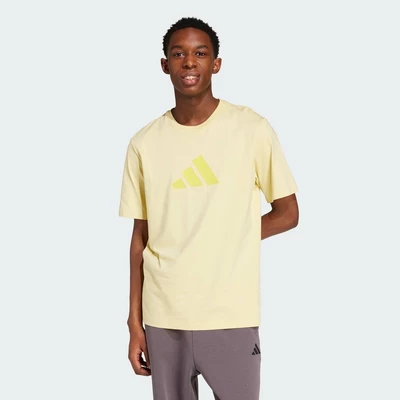 adidas Phong cách sống Áo Thun Logo 3 Bar Future Icons Nam Màu vàng JD4920