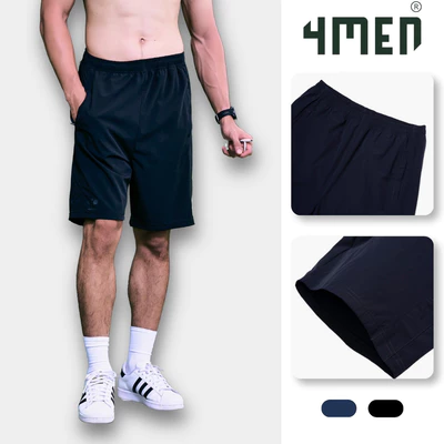 Quần Short Thể Thao In Logo 4MEN Club Form Regular QS079 co giãn, vải mềm mại, thoải mái, thoáng khí
