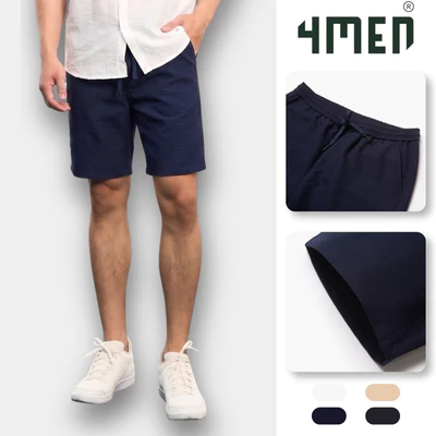 Quần Short Linen Trơn Form Straight QS085 Trẻ Trung, Năng Động, Dễ Phối Đồ