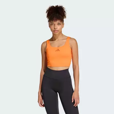 adidas Gym & Training Áo Bra Tank Nâng Đỡ Nhẹ Power Nữ trái cam KD2229