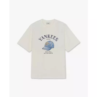 MLB - Áo thun unisex cổ tròn tay ngắn Drawing Graphic_3ATSN0263-50CRS