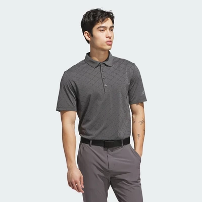 adidas Đánh gôn Áo Polo Jacquard Ultimate365 Hoạ Tiết Răng Sói Nam Xám JL5265