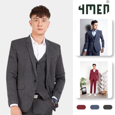 Áo vest 4MEN Nazafu AV1113 tôn dáng, vải mềm, thoáng mát, thanh lịch, sang trọng