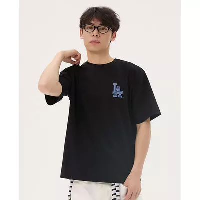 MLB - Áo thun unisex cổ tròn tay ngắn Star Glitter_3ATST0163-07BKS