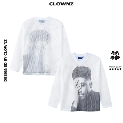 Áo phông ClownZ Overthinking Long Sleeves Mesh T-shirt áo đẹp vải mesh cao cấp áo thun nam nữ unisex