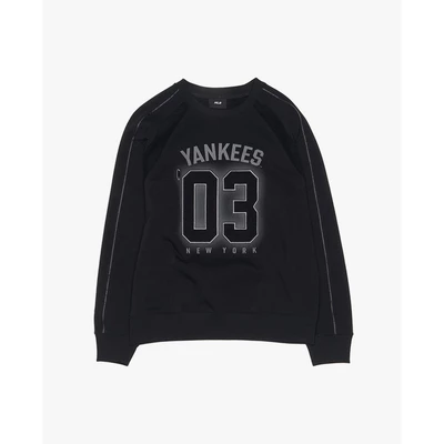 MLB - Áo sweatshirt unisex cổ tròn Varsity Sportive_3AMTV0254-50BKS
