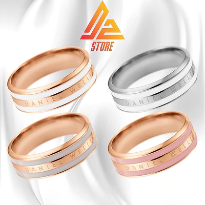 Nhẫn DW v2 Emalie - Nhẫn cặp đôi thời trang Titanium 316L thép không gỉ [Bảo Hành 5 năm]