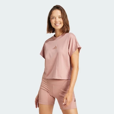 adidas Phong cách sống Áo Thun ALL SZN Nữ Hồng JJ1237