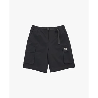 MLB - Quần short nam ống rộng lưng thun phối túi_3ASMB0354-50BKS