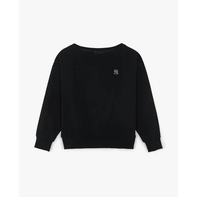 MLB - Áo sweatshirt nữ cổ tròn tay dài New York Yankees_3FMTB0454-50BKS