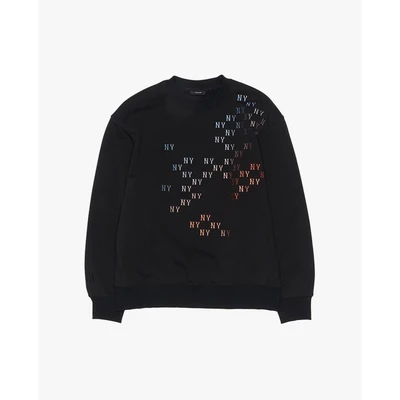 MLB - Áo sweatshirt unisex cổ tròn tay dài in logo_3AMTM0354-50BKS