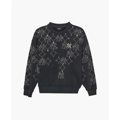 MLB - Áo sweatshirt nữ cổ tròn tay dài Monogram_3FMTM1136-50BKS