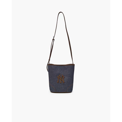 MLB - Túi đeo vai nữ hình thang Denim Coloring_3ABMMV75N-50INS