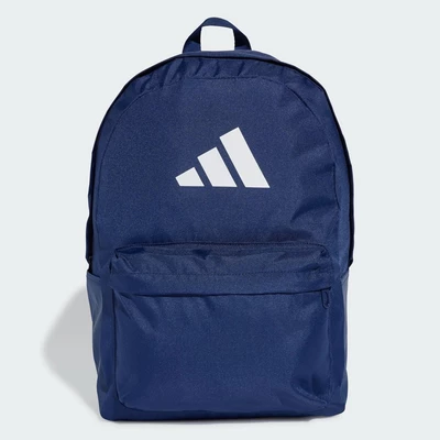 adidas Phong cách sống Ba Lô Logo 3 Bar Classic Unisex Màu xanh da trời IS7049