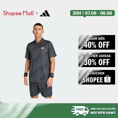 [Duy nhất 8.8 - VOUCHER 30%]adidas Quần vợt ÁO POLO GRAPHIC CLIMACOOL CÂU LẠC BỘ TENNIS Nam Xám JY9596