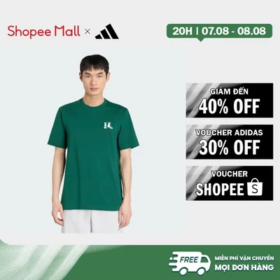 [Duy nhất 8.8 - VOUCHER 30%]adidas Phong cách sống ÁO THUN GRAPHIC SUMMER EMBROIDERED SLIDES Nam màu xanh lá KT9693