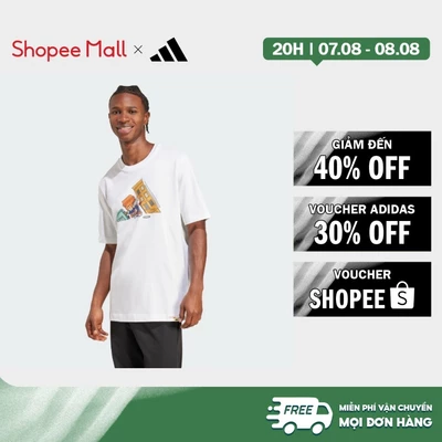 [Duy nhất 8.8 - VOUCHER 30%]adidas Phong cách sống Áo Thun Graphic Trượt Ván Doodle Hunt Nam trắng JM6499