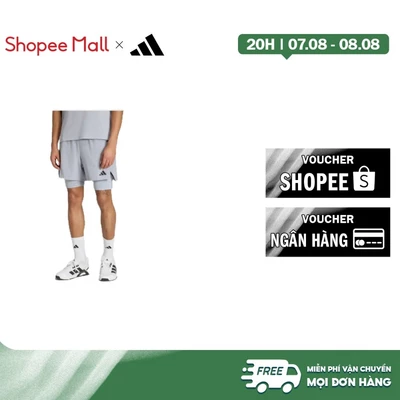 adidas Gym & Training QUẦN SHORT TẬP LUYỆN D4T 2IN1 Nam Xám KS6399