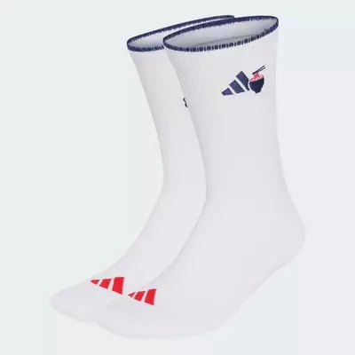 adidas Phong cách sống Bộ 2 Đôi Tất Cổ Cao Graphic Food Unisex trắng KS4146