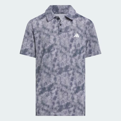 adidas Đánh gôn Áo Polo Chuyên Dụng In Hoạ Tiết Nổi Cho Trẻ Em Trẻ em Màu xanh da trời JW4145
