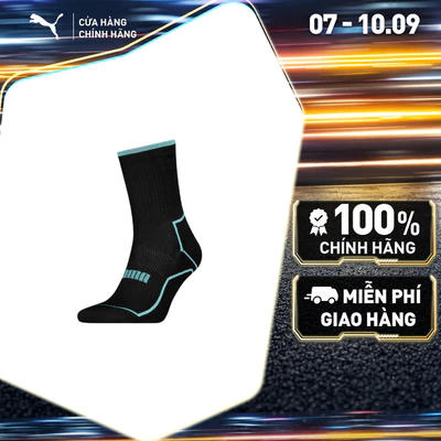 Vớ Thể Thao PUMA Unisex U Running Short Sock H.Terry 1P black / blue Màu Đen