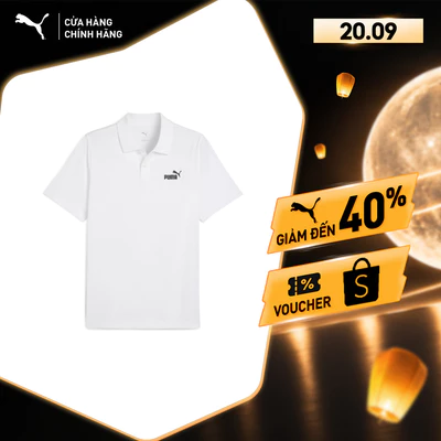 Áo Thun Polo Thời Trang PUMA Nam ESS No. 1 Logo Jersey White Màu Trắng