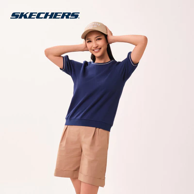 Áo Thun Tay Ngắn Nữ Skechers Skechers Authentic Lounge Short Sleeve Tee - SL226W189-00U6