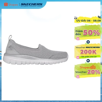 Giày Búp Bê Nữ Skechers Modern Comfort Graceful Breezestep - 100739-GRY Air-Cooled Memory Foam