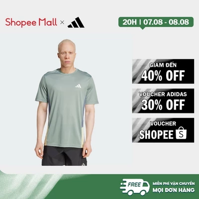 [Duy nhất 8.8 - VOUCHER 30%]adidas Gym & Training Áo Thun Colorblock Seasonal Train Essentials Nam màu xanh lá JI8398