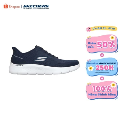 Giày Thể Thao Nam Skechers Slip-Ins GOwalk Flex Master Đi Bộ - 216924-NVY Air-Cooled Memory Foam