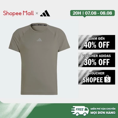 [Duy nhất 8.8 - VOUCHER 30%]adidas Gym & Training Áo Thun Tập Gym Nam màu xanh lá IR5875