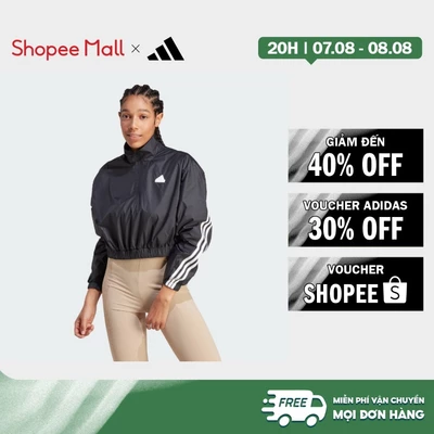 [Duy nhất 8.8 - VOUCHER 30%]adidas Phong cách sống W FI 3S WVN QZ Nữ Đen IB4153