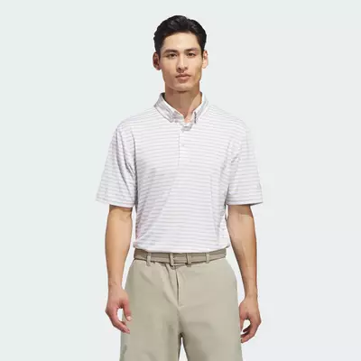 adidas Đánh gôn Áo Polo Kẻ Sọc Ultimate365 Nam trắng KE7703
