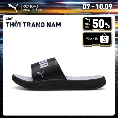 Dép Quai Ngang Thời Trang PUMA Nam Softride Slide Massage Black-Cool Weather Màu Đen