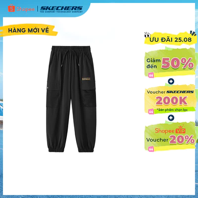 Quần Dài Thể Thao Bé Trai Skechers GO Trail Performance Pants - P226B006-0018